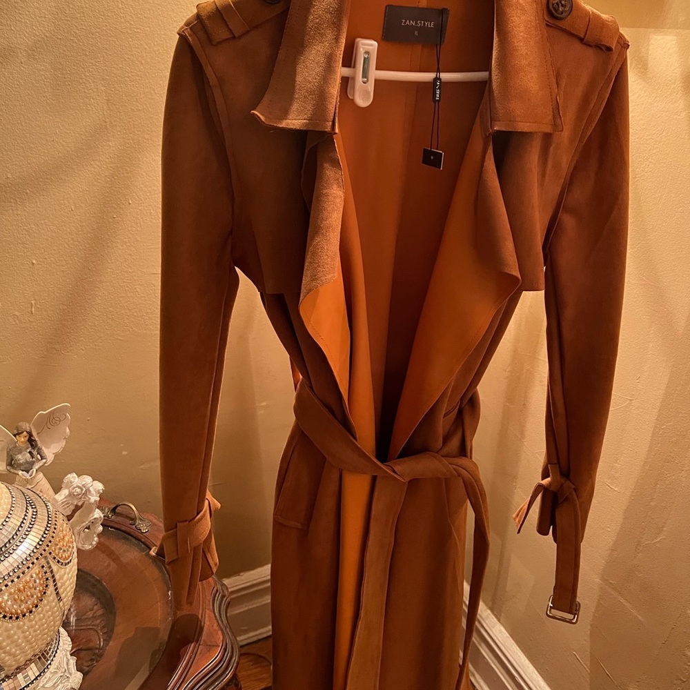 Magnificent NWT ultra suede coat.